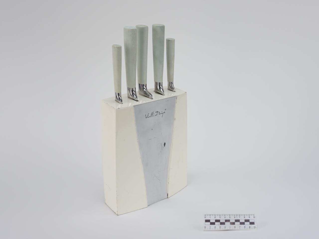 KITCHEN KNIVES SET WITH STAND