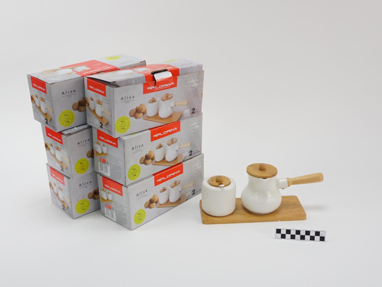 SUGAR BOWL AND CREAMER SET