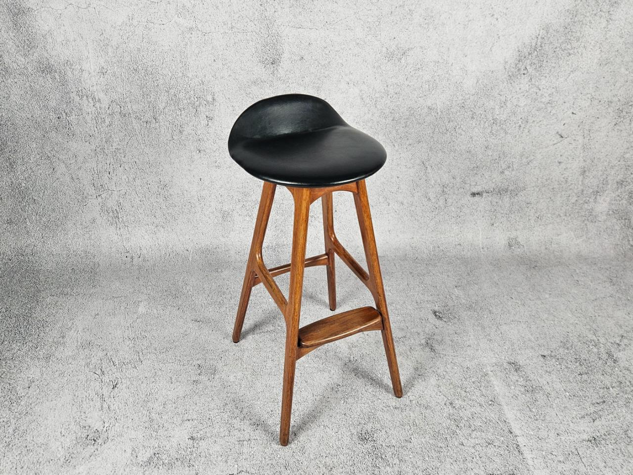 BAR STOOL E.BUCH DENMARK 60S
