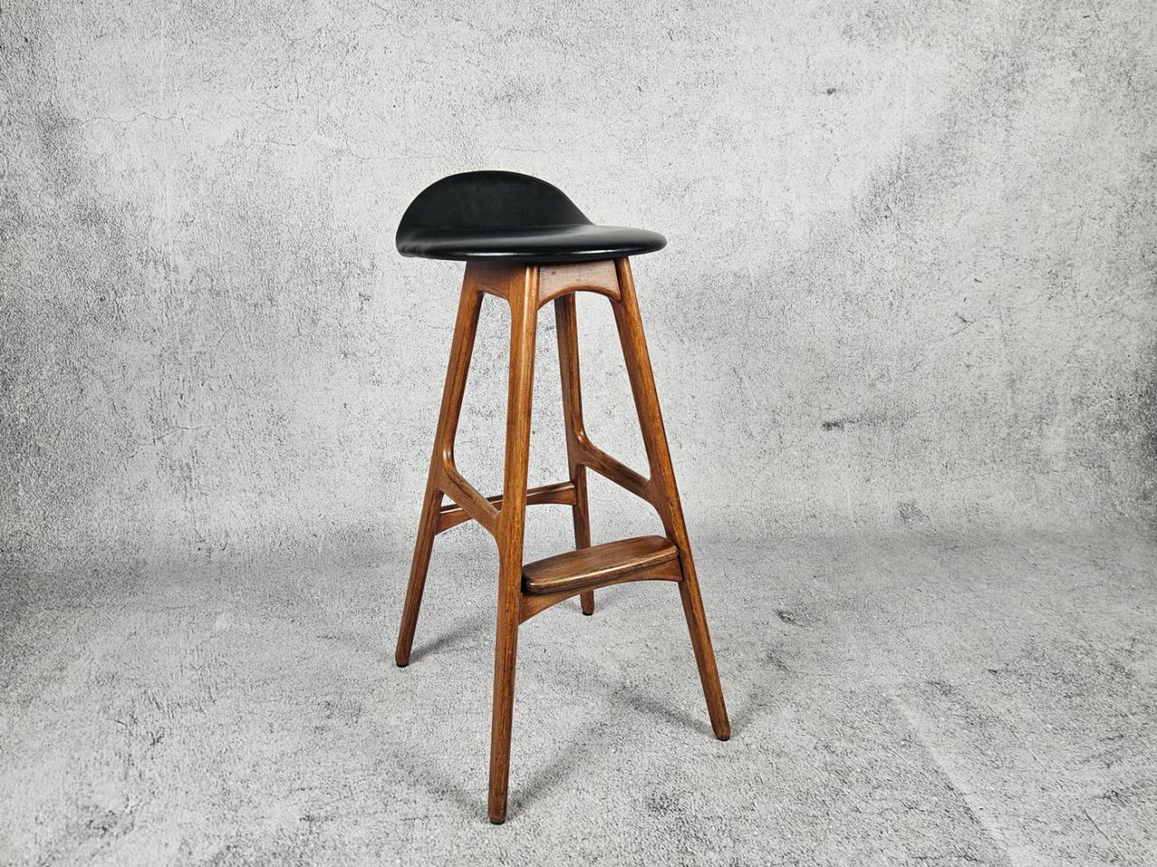 BAR STOOL E.BUCH DENMARK 60S