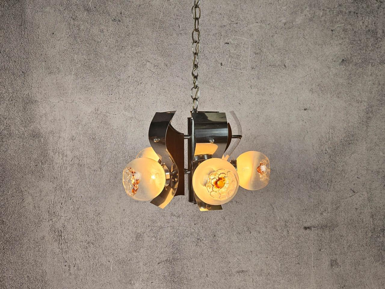 CEILING LAMP, MAZZEGA ITALY 70'S