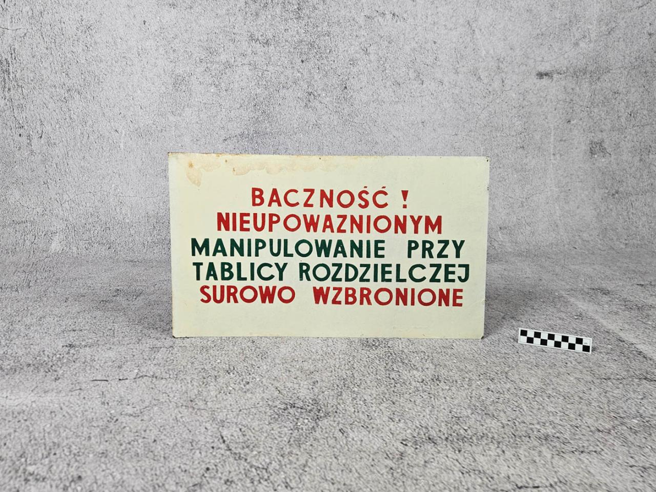 TABLICZKA BHP