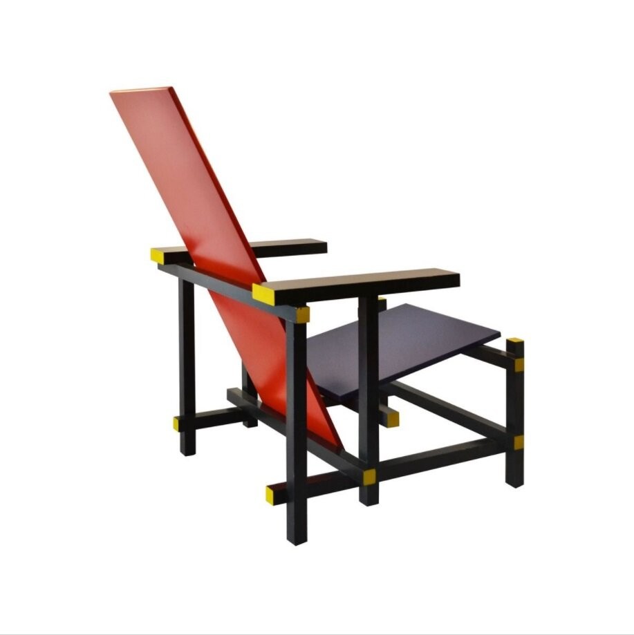 GERRIT RIETVELD  RED & BLUE CHAIR