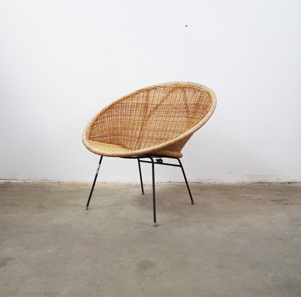 FOTEL RATTANOWY VINTAGE