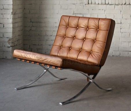 FOTEL BARCELONA CHAIR BROWN