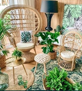 FOTEL PEACOCK BOHO