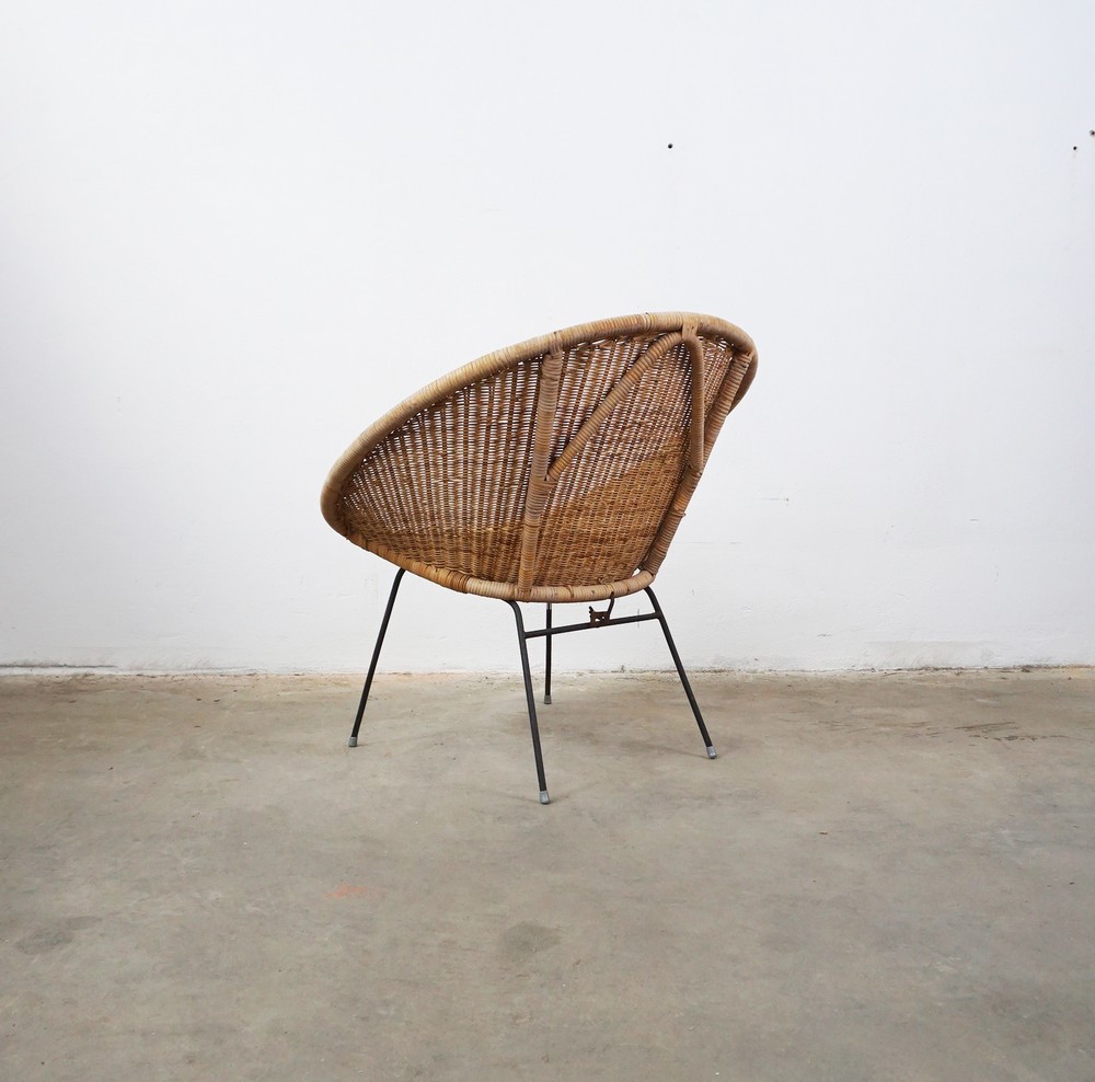 FOTEL RATTANOWY VINTAGE