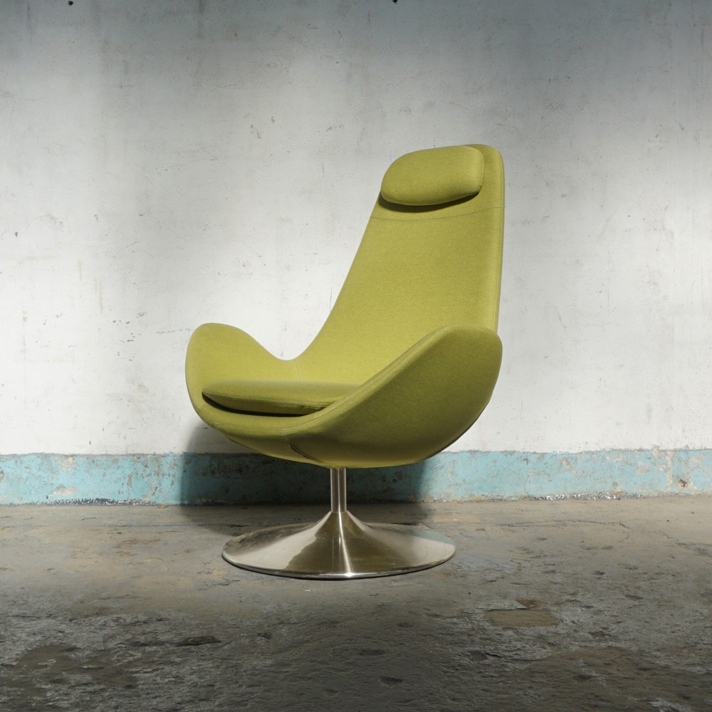 ZIELONY FOTEL SPACE AGE