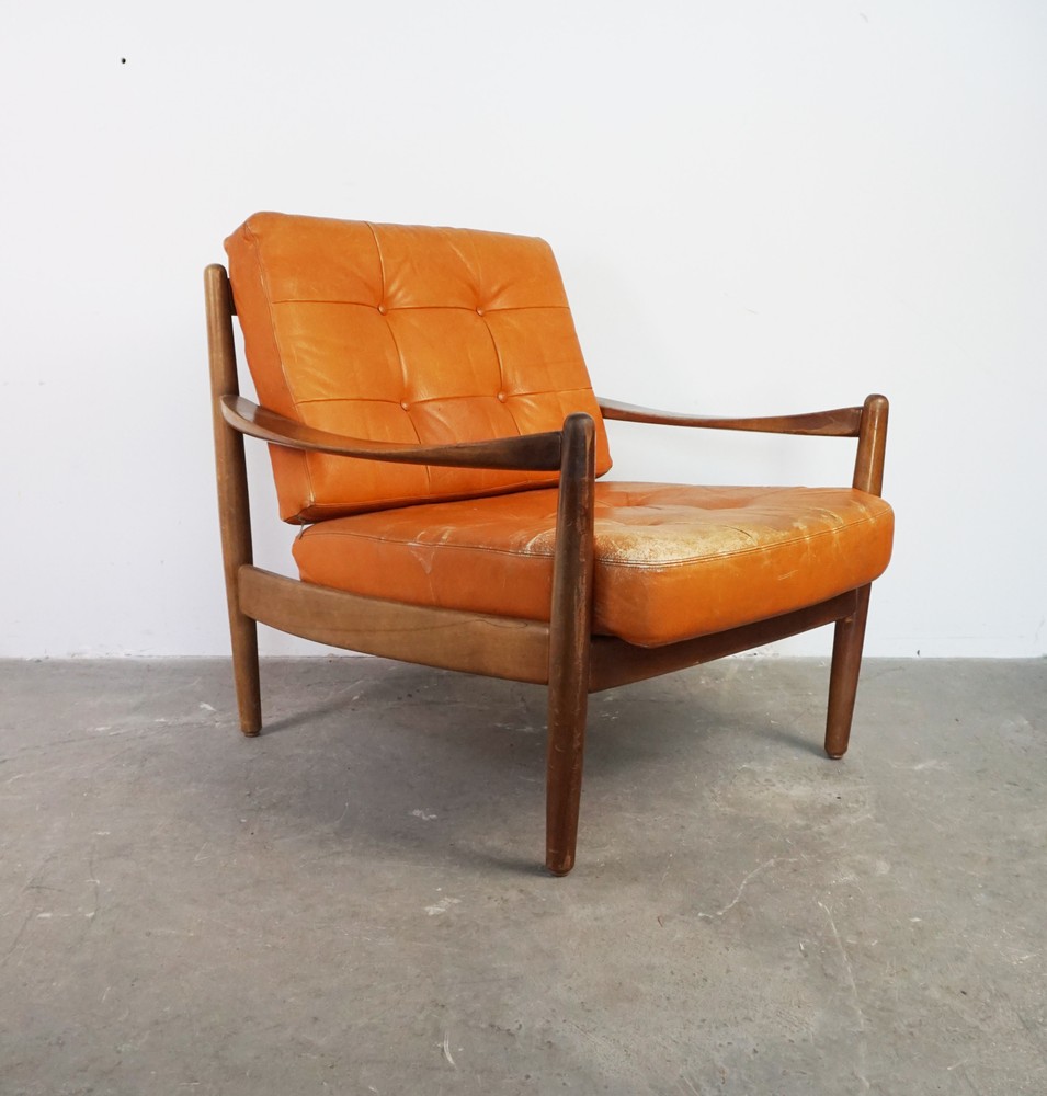 FOTEL KNOLL ORANGE