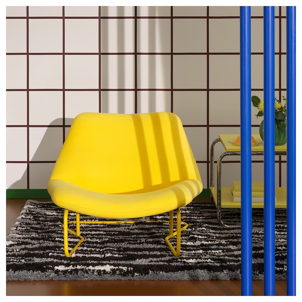 FOTEL PUCK YELLOW