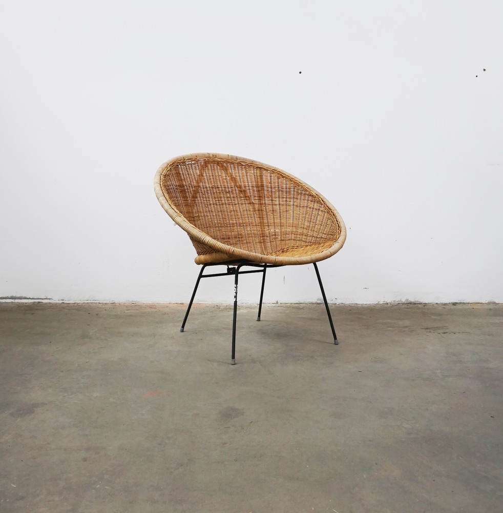 FOTEL RATTANOWY VINTAGE