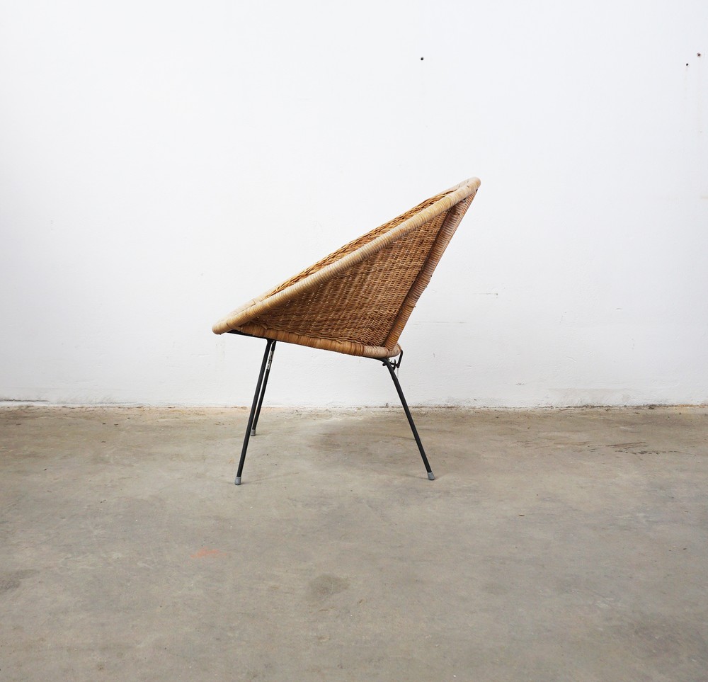 FOTEL RATTANOWY VINTAGE