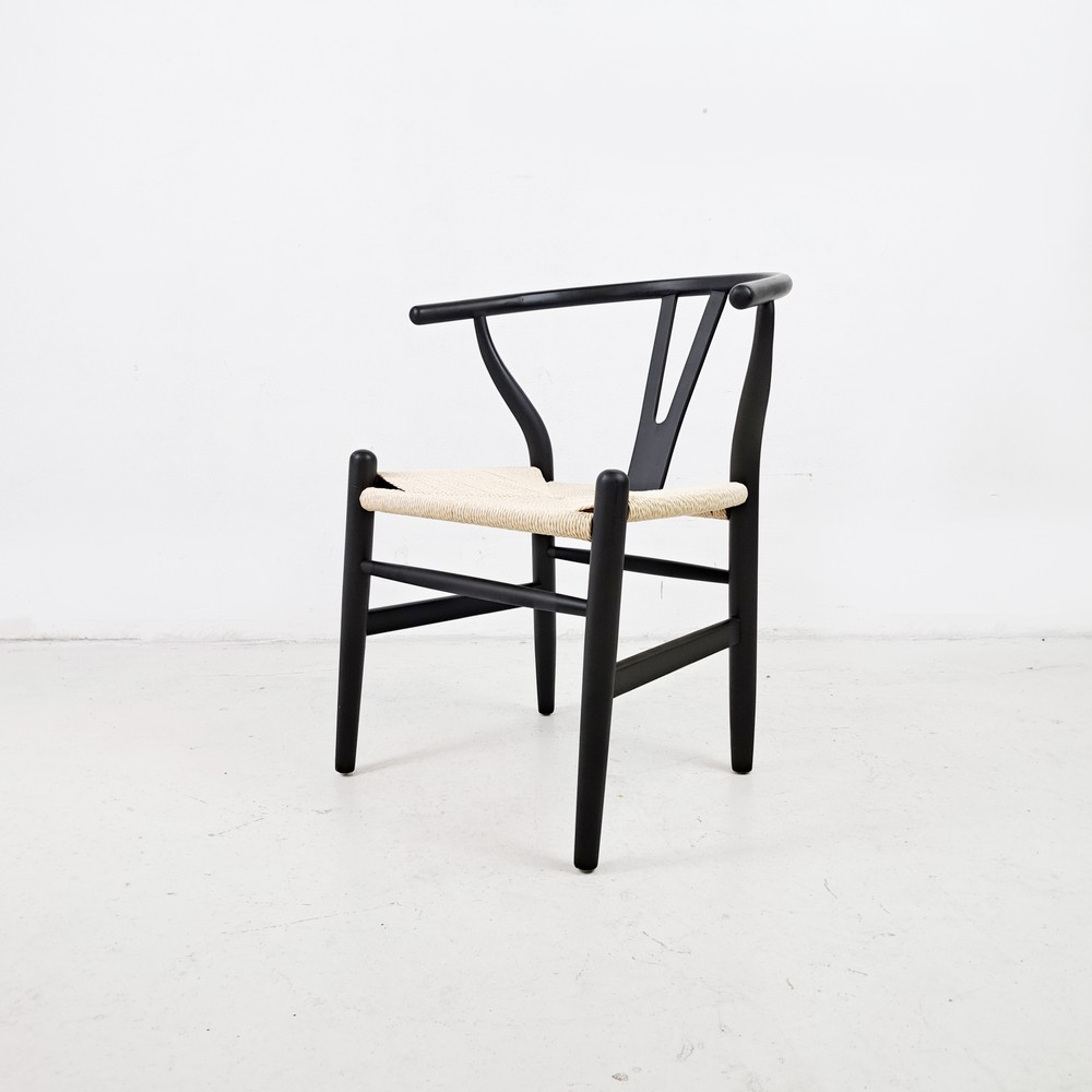 KRZESŁO WISHBONE BLACK