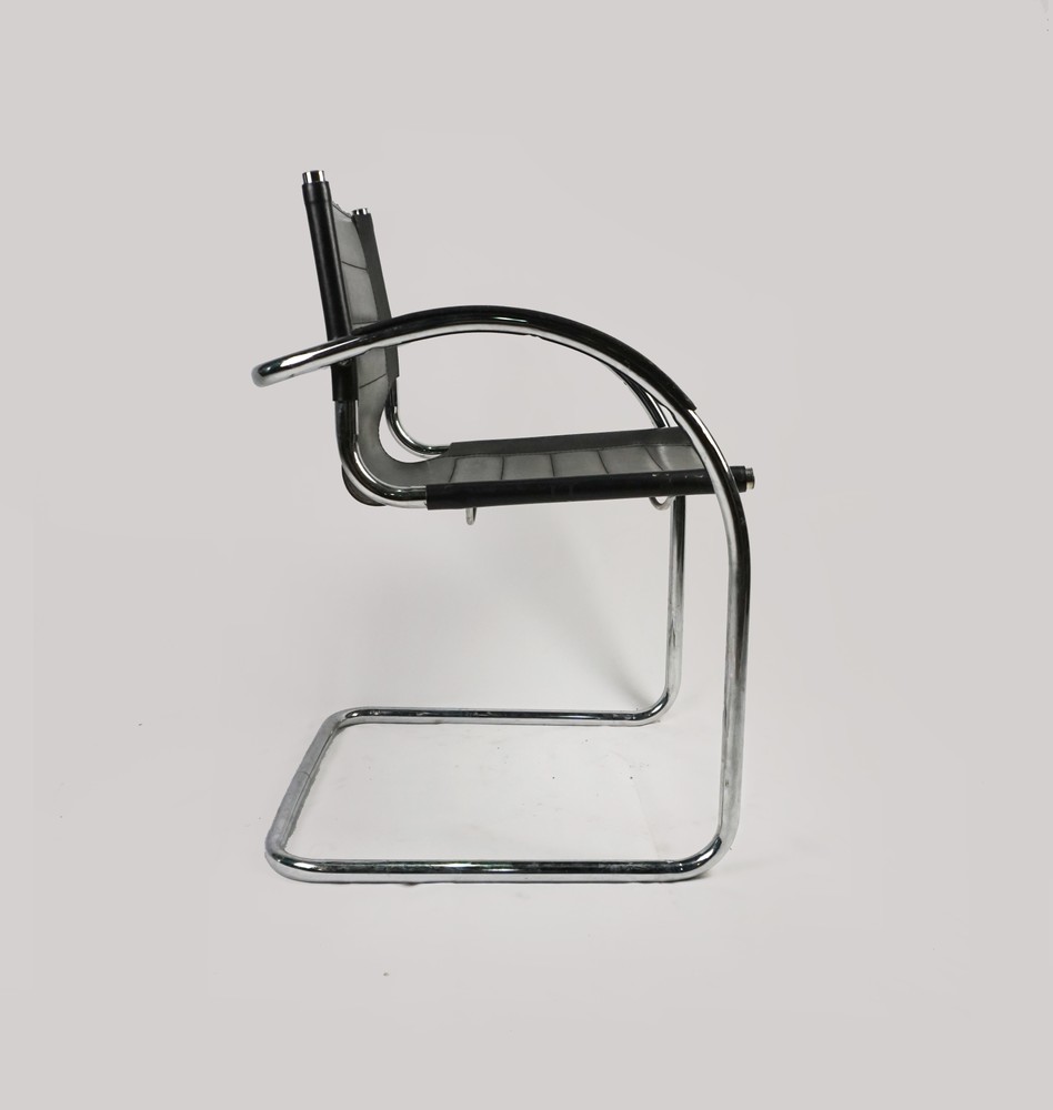 WŁOSKI FOTEL CHROME BLACK