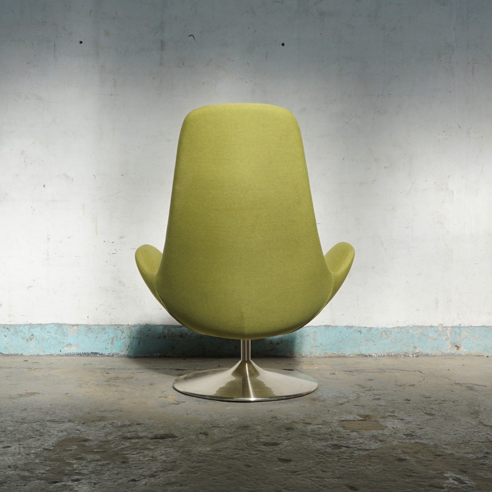 ZIELONY FOTEL SPACE AGE
