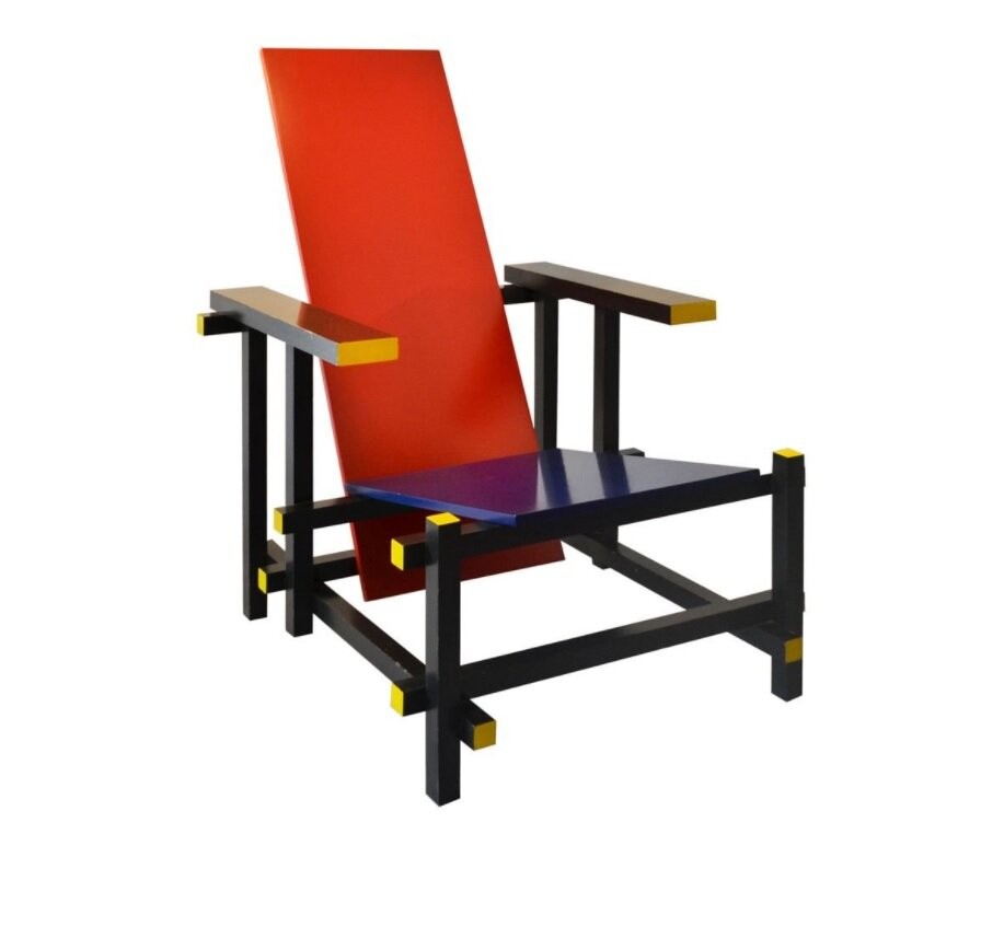 GERRIT RIETVELD  RED & BLUE CHAIR