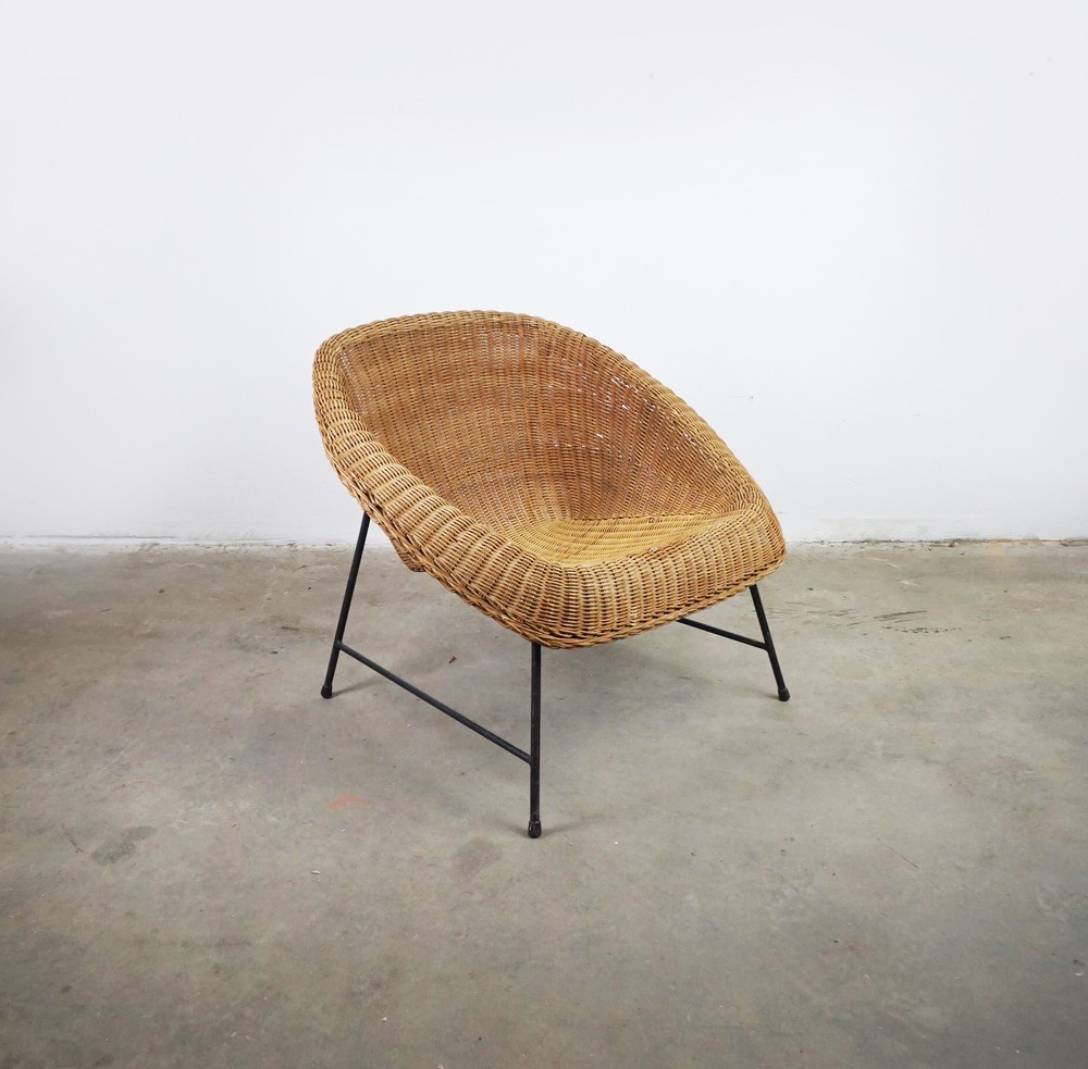 FOTEL RATTANOWY VINTAGE