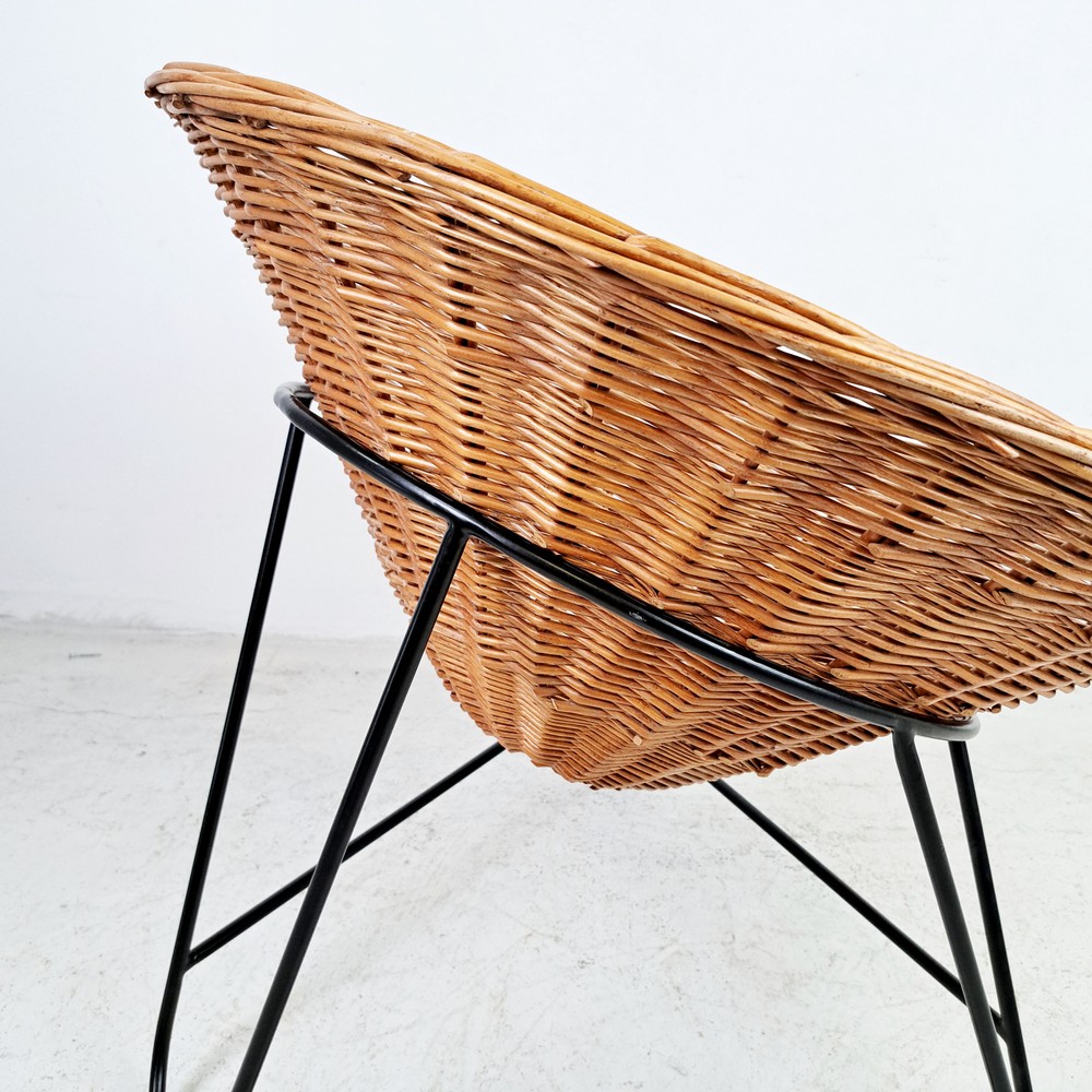 FOTEL RATTANOWY VINTAGE