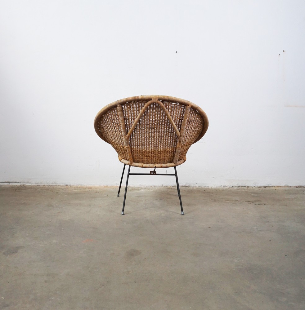 FOTEL RATTANOWY VINTAGE
