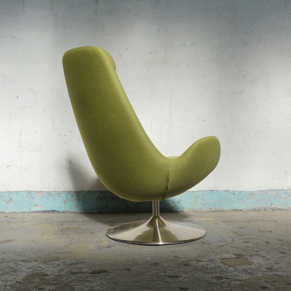 ZIELONY FOTEL SPACE AGE
