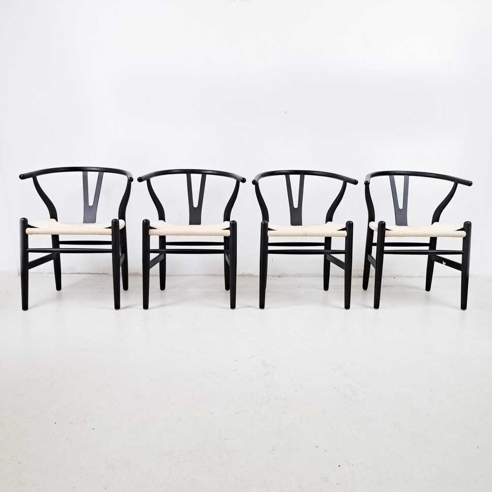 KRZESŁO WISHBONE BLACK