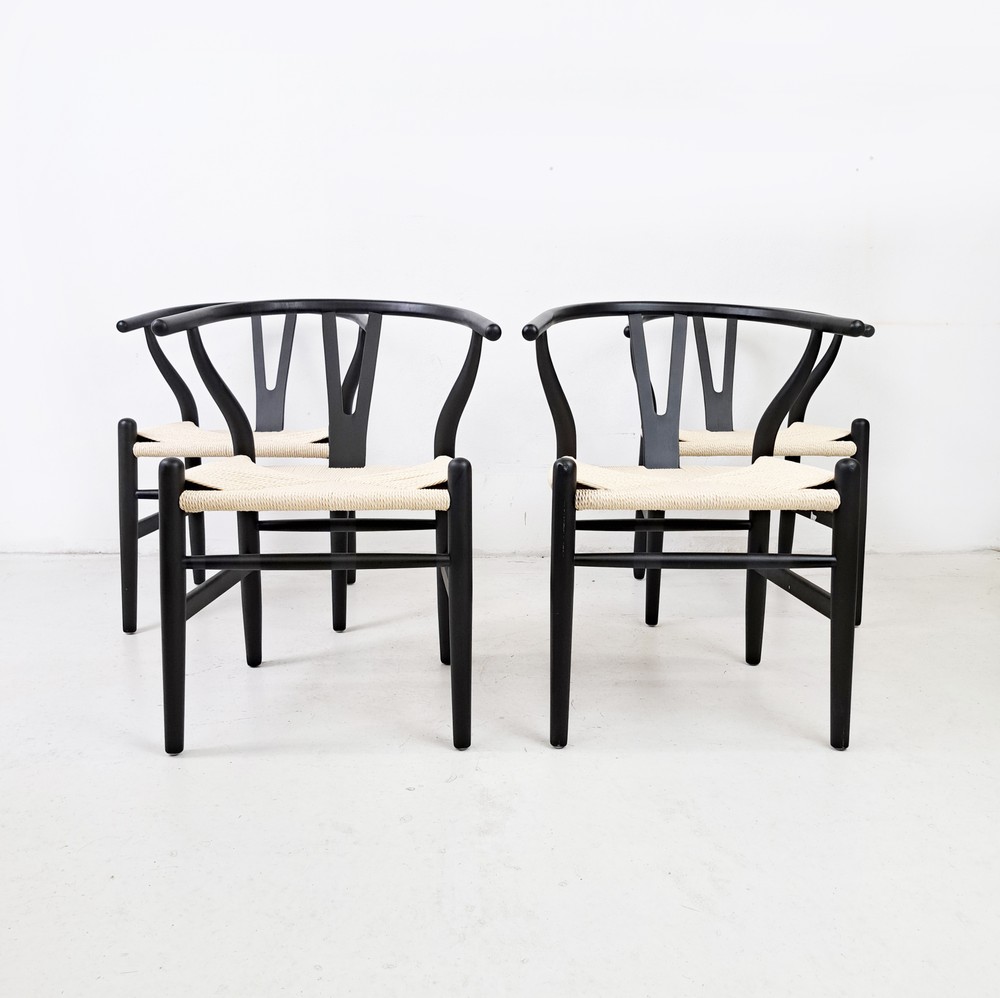 KRZESŁO WISHBONE BLACK