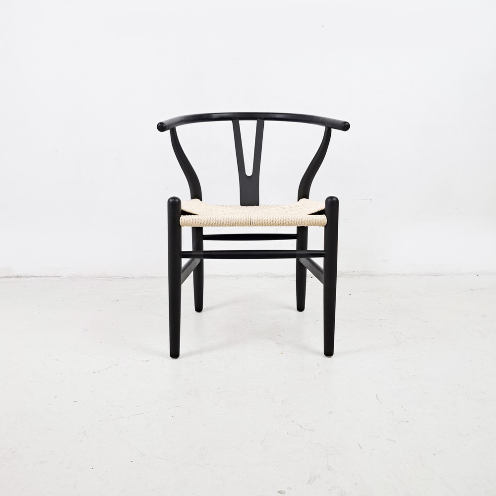 KRZESŁO WISHBONE BLACK