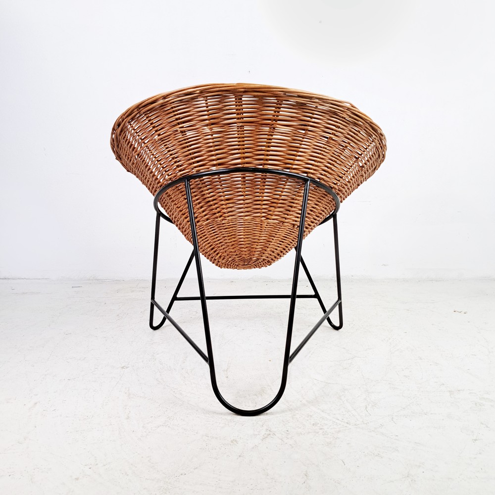 FOTEL RATTANOWY VINTAGE