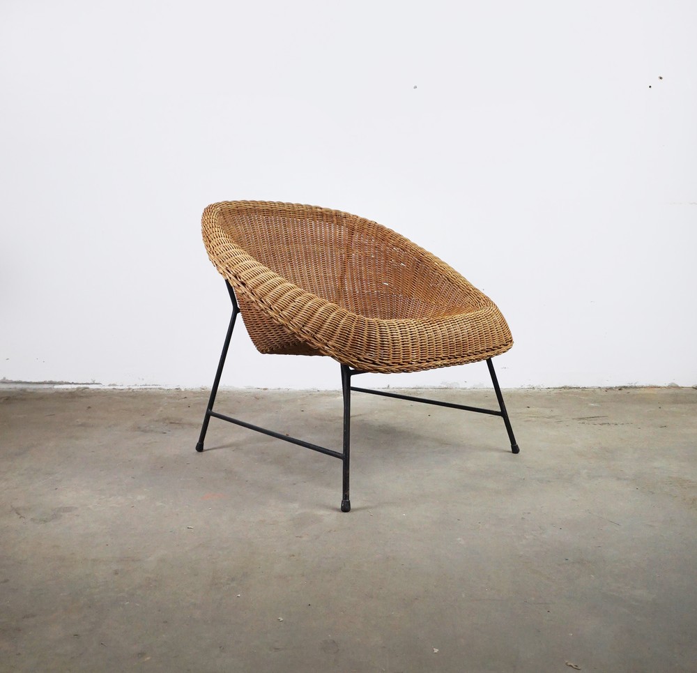 FOTEL RATTANOWY VINTAGE