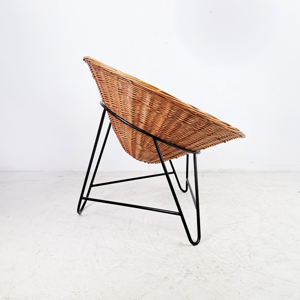 FOTEL RATTANOWY VINTAGE