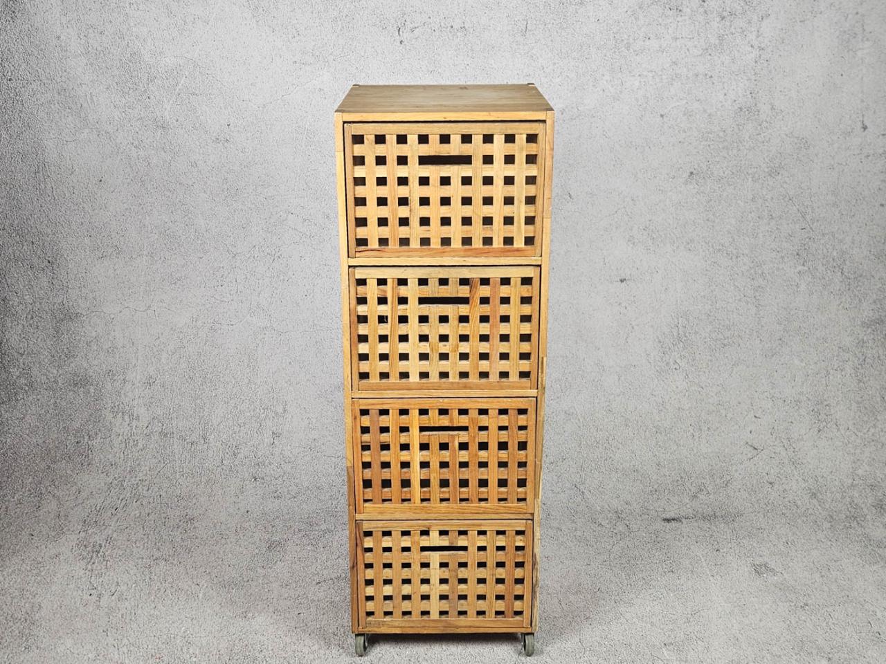 CABINET WITH DRAWERS ON WHEELS