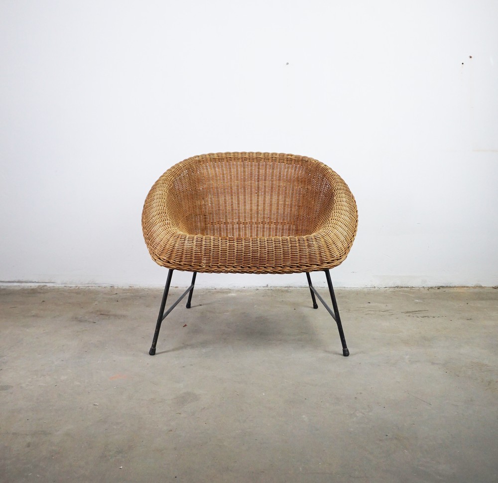 FOTEL RATTANOWY VINTAGE