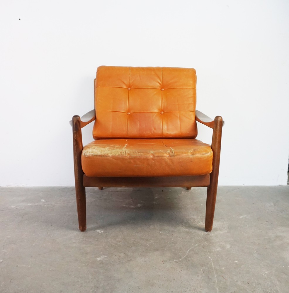 FOTEL KNOLL ORANGE