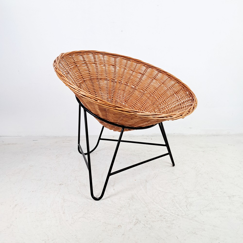 FOTEL RATTANOWY VINTAGE