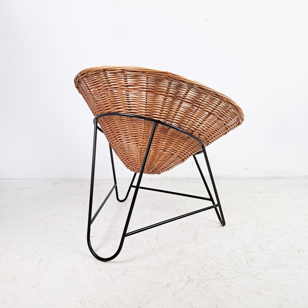 FOTEL RATTANOWY VINTAGE