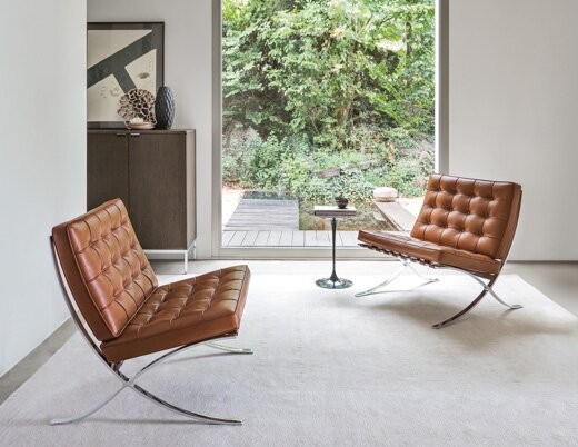 FOTEL BARCELONA CHAIR BROWN