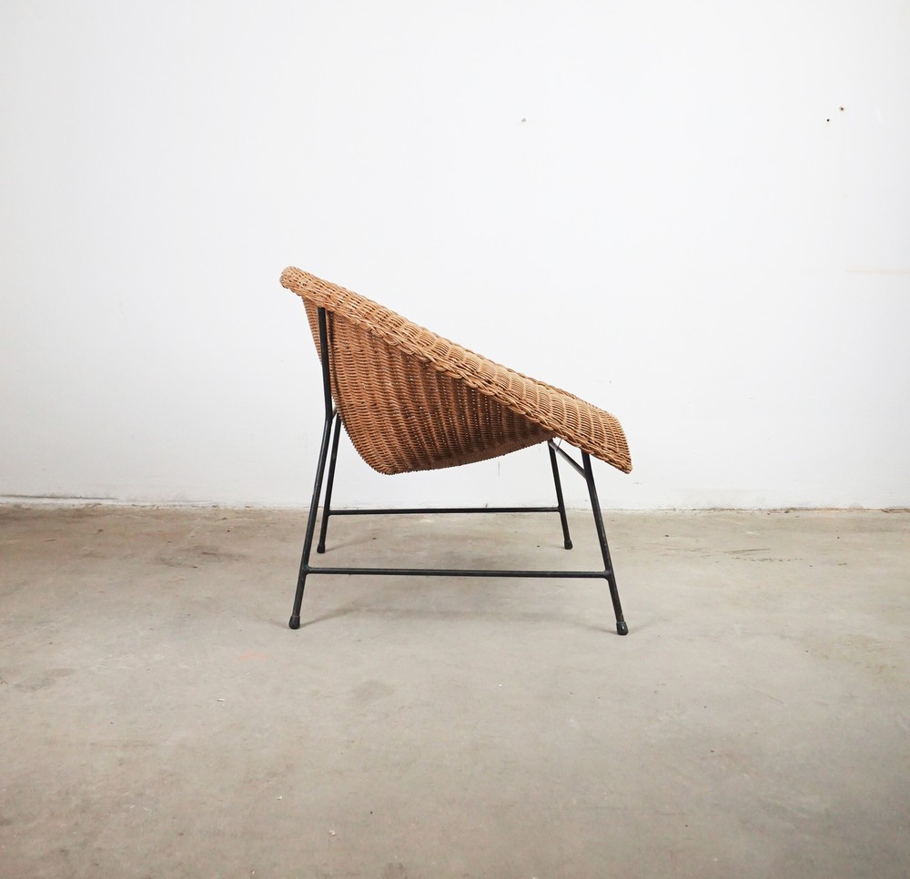 FOTEL RATTANOWY VINTAGE