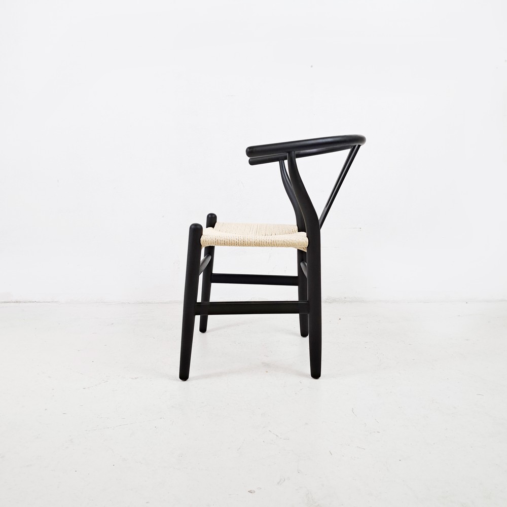 KRZESŁO WISHBONE BLACK