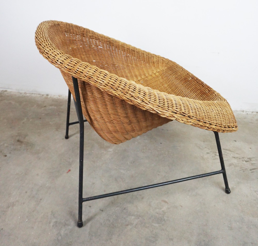 FOTEL RATTANOWY VINTAGE
