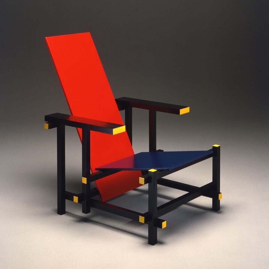 GERRIT RIETVELD  RED & BLUE CHAIR