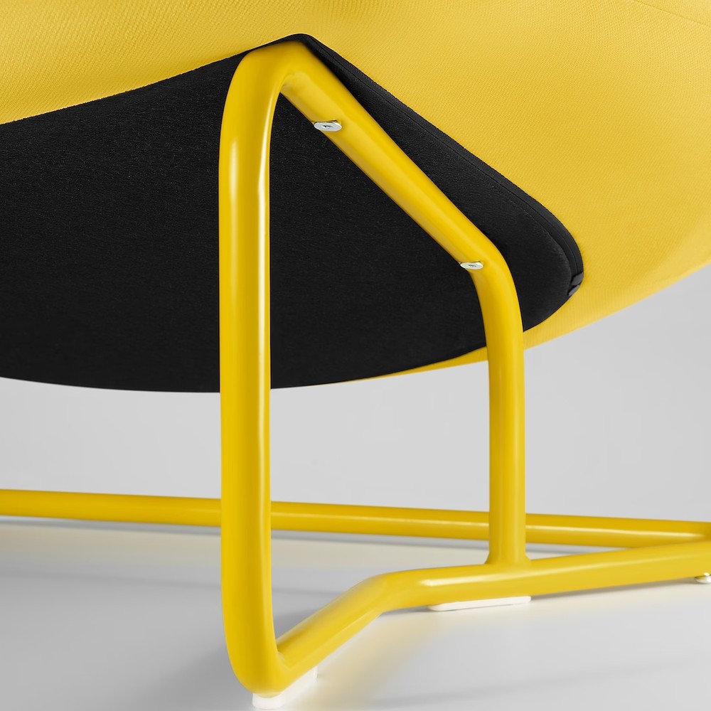 FOTEL PUCK YELLOW