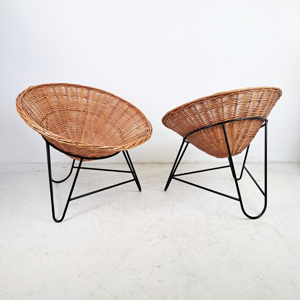 FOTEL RATTANOWY VINTAGE