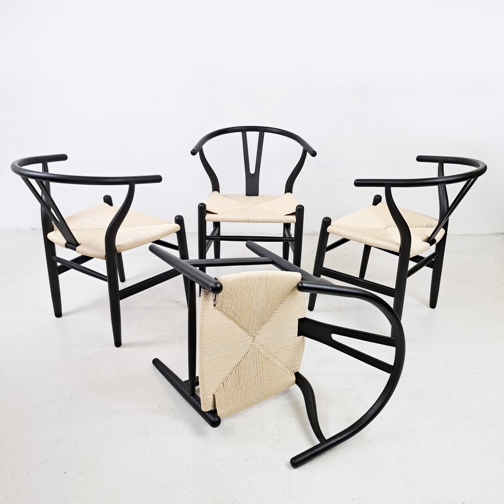 KRZESŁO WISHBONE BLACK