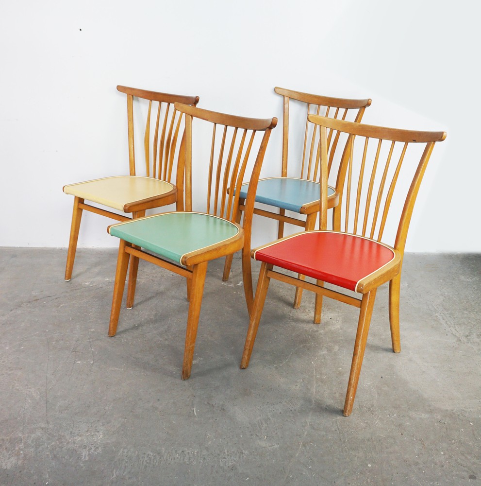 KOMPLET KRZESEŁ MID CENTURY