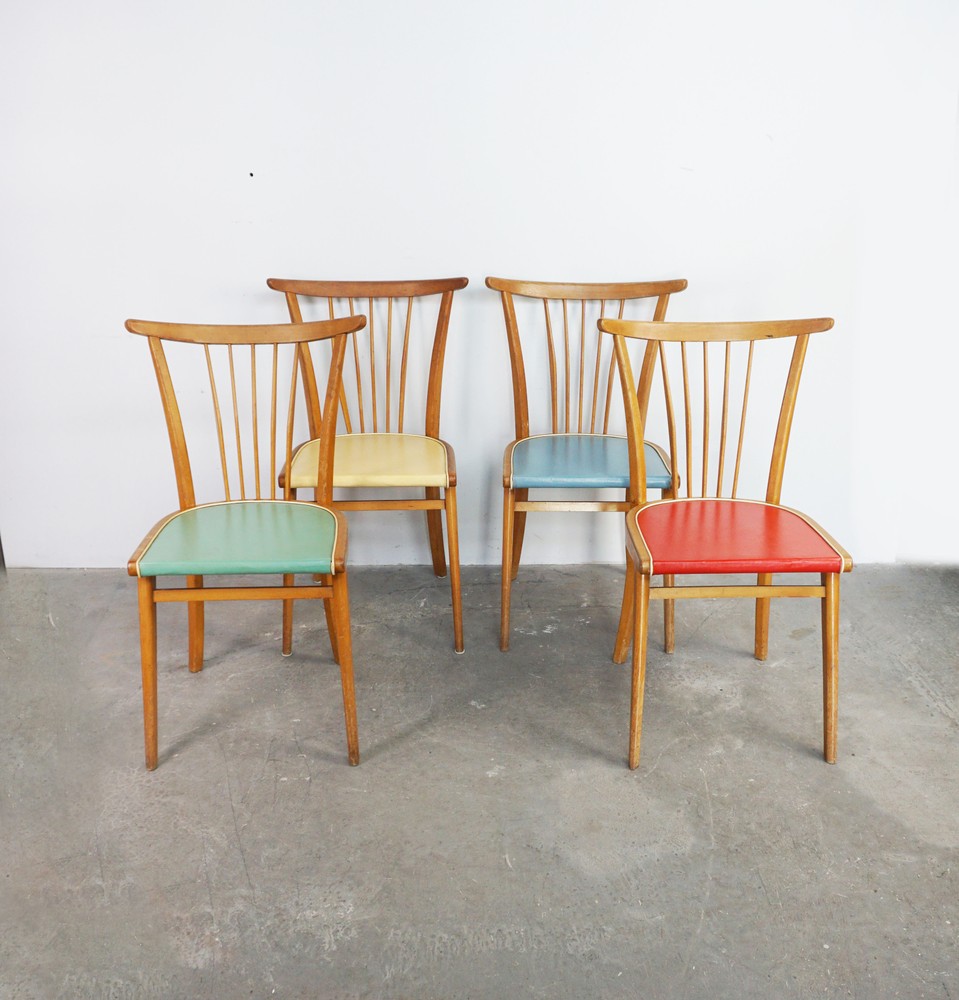 KOMPLET KRZESEŁ MID CENTURY