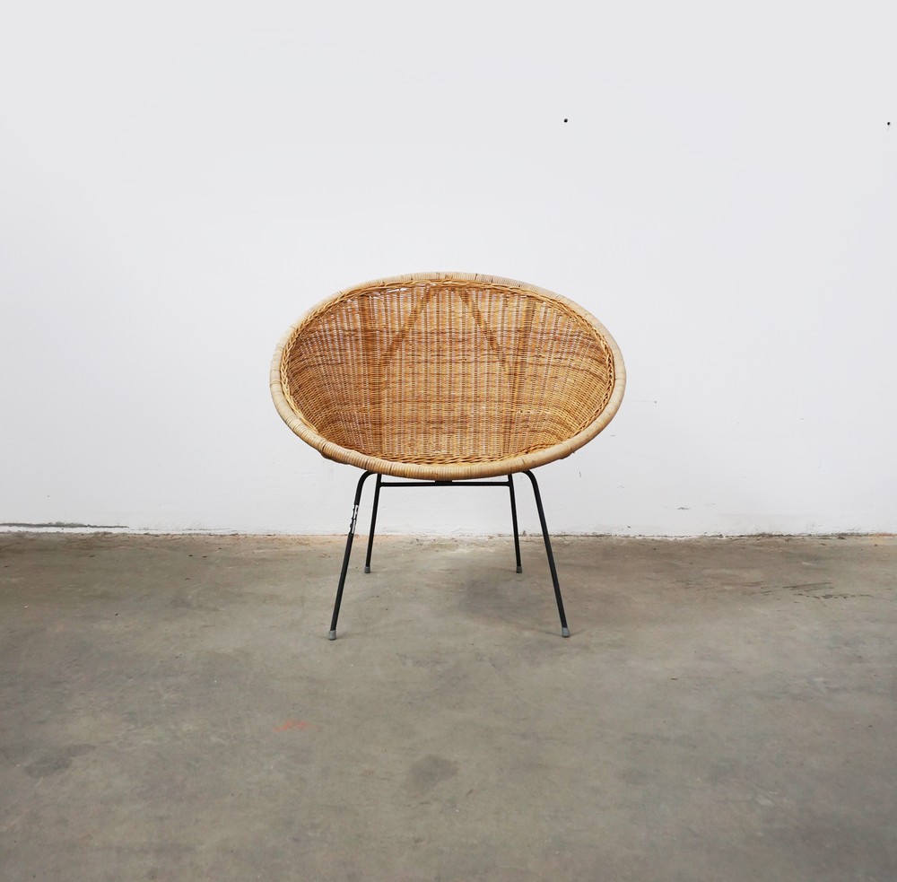 FOTEL RATTANOWY VINTAGE