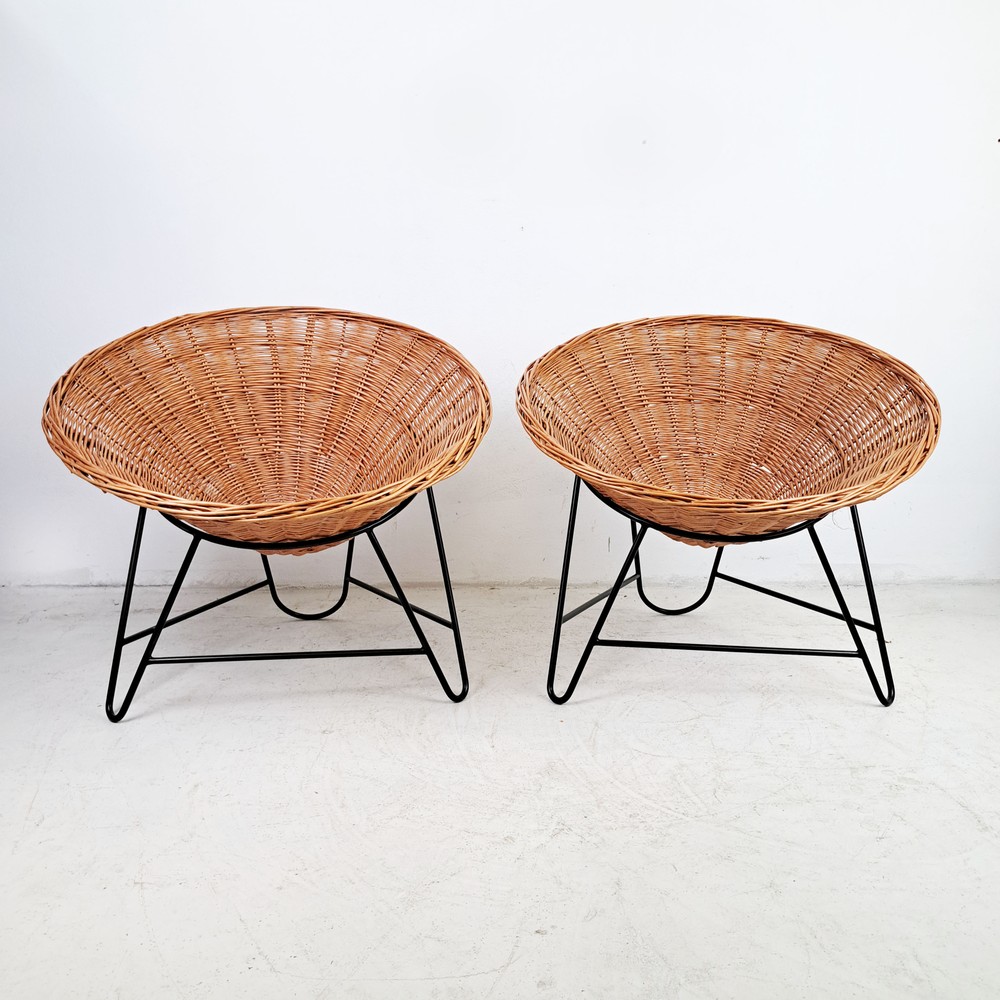 FOTEL RATTANOWY VINTAGE