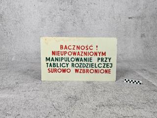TABLICZKA BHP