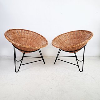 FOTEL RATTANOWY VINTAGE