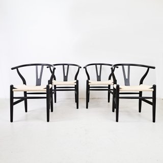 KRZESŁO WISHBONE BLACK